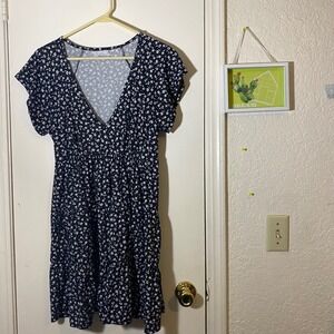 chinese dress ladies Curren Blue Beaded Mini Dress - US 4 main image 0